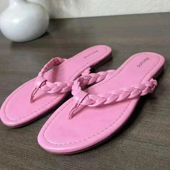 ABOUND Braided Thong Sandals Womens Size 7.5 - Picture 2 of 12